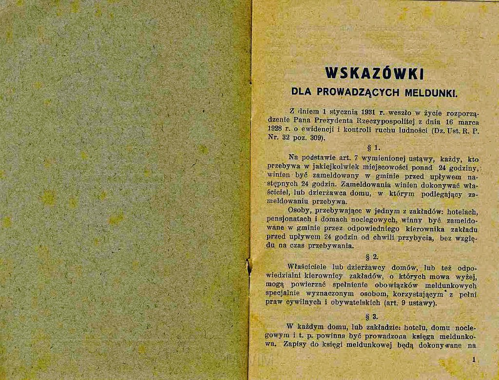 KKE 5928-2.jpg - Dok. Wskazówki dla prowadzących meldunki. Opracowane przez Pawła Skorobatowa, Łuck, 19 V 1931 r.